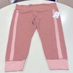 Athleta Elation Rib Trim 7/8” Tights, Mauve/Pink, SZ 3X - New with Tags!